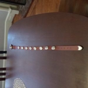 Access Leather Silver Plated Cowgirl Western Boho Belt